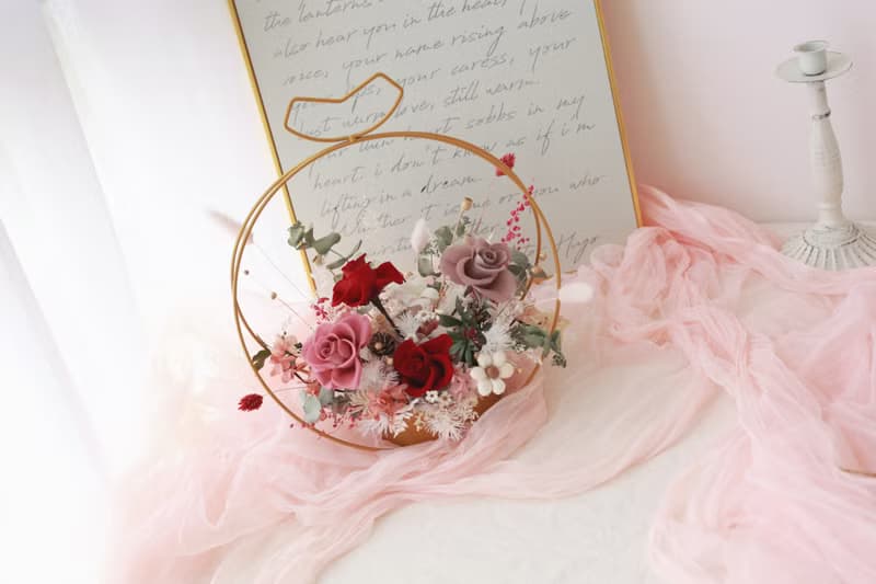 芙蓉宴。開幕花禮 永生花 升遷 喬遷 祝賀花禮 居家佈置