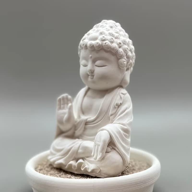 佛像擺飾 淨念吉祥小佛之向德 小盤套組 藝術香氛擴香 居家美學