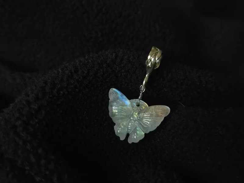 蝴蝶月光石項鍊 | 純銀 項鍊 交換禮物 生日禮物