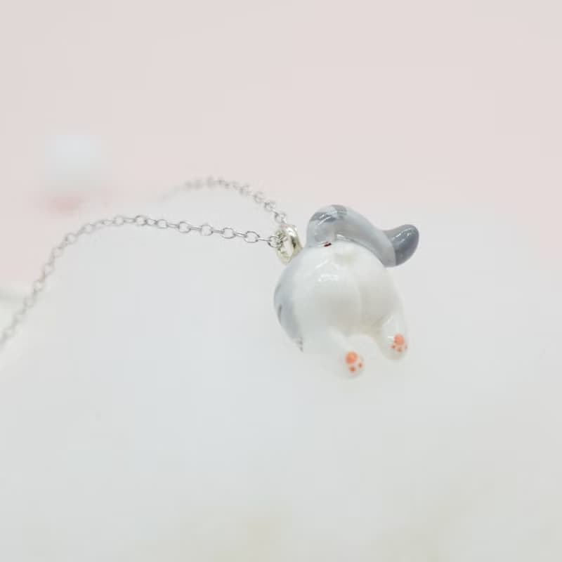 貓咪屁屁耳環耳夾超可愛虎斑貓動物耳釘 虎紋貓聖誕新年禮物