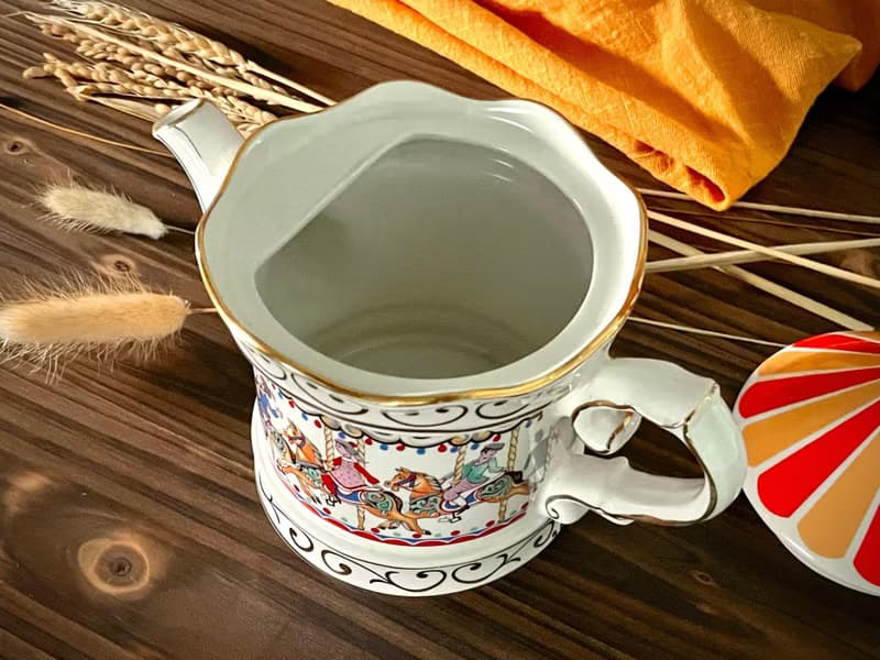英國骨瓷Sadler旋轉木馬茶壺,咖啡壺