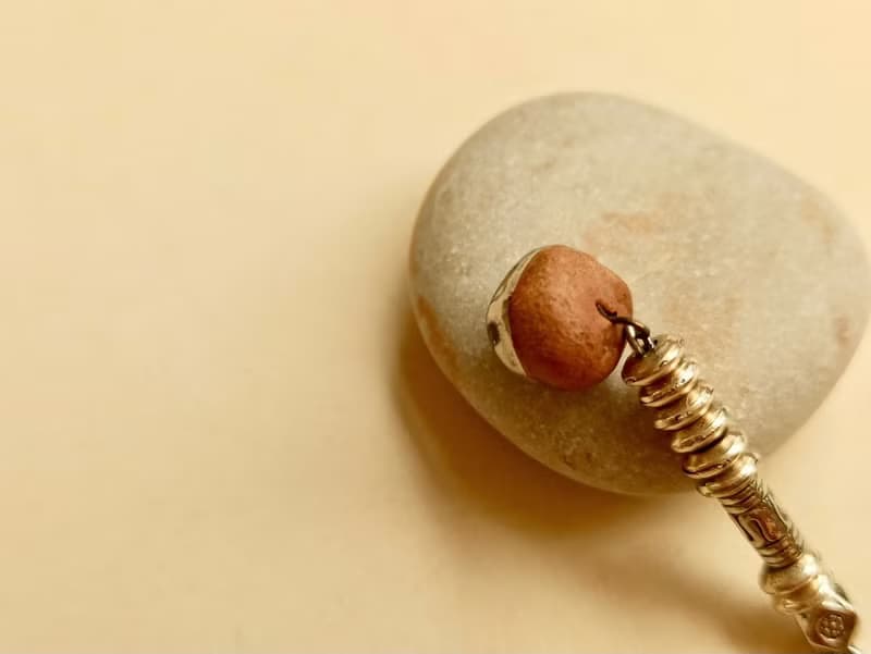 民俗風迷你擴香陶醫療鋼造型耳環