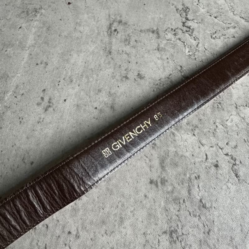 中古 Givenchy 紀梵希 幼腰帶 真皮皮帶 85cm
