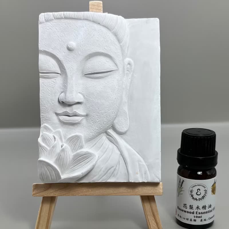 清水模軟裝設計 佛像擺飾(三) 香氛擺件 水泥軟裝 附木架