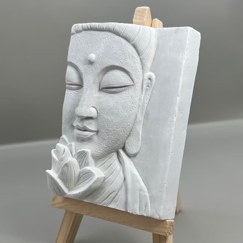 清水模軟裝設計 佛像擺飾(三) 香氛擺件 水泥軟裝 附木架