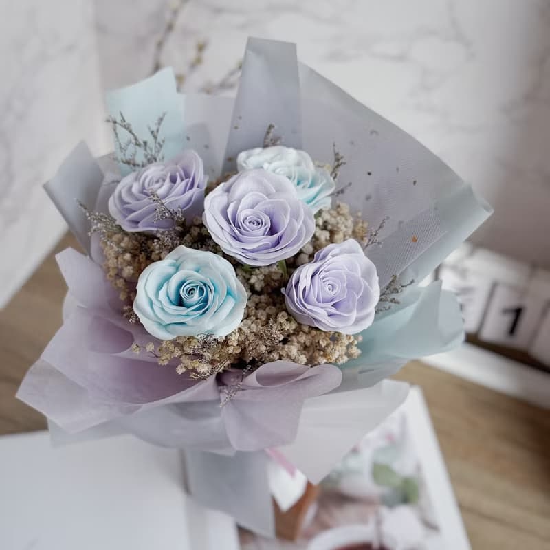 玫瑰 香皂花束(4色挑選) .情人節 七夕 乾燥花 生日禮物