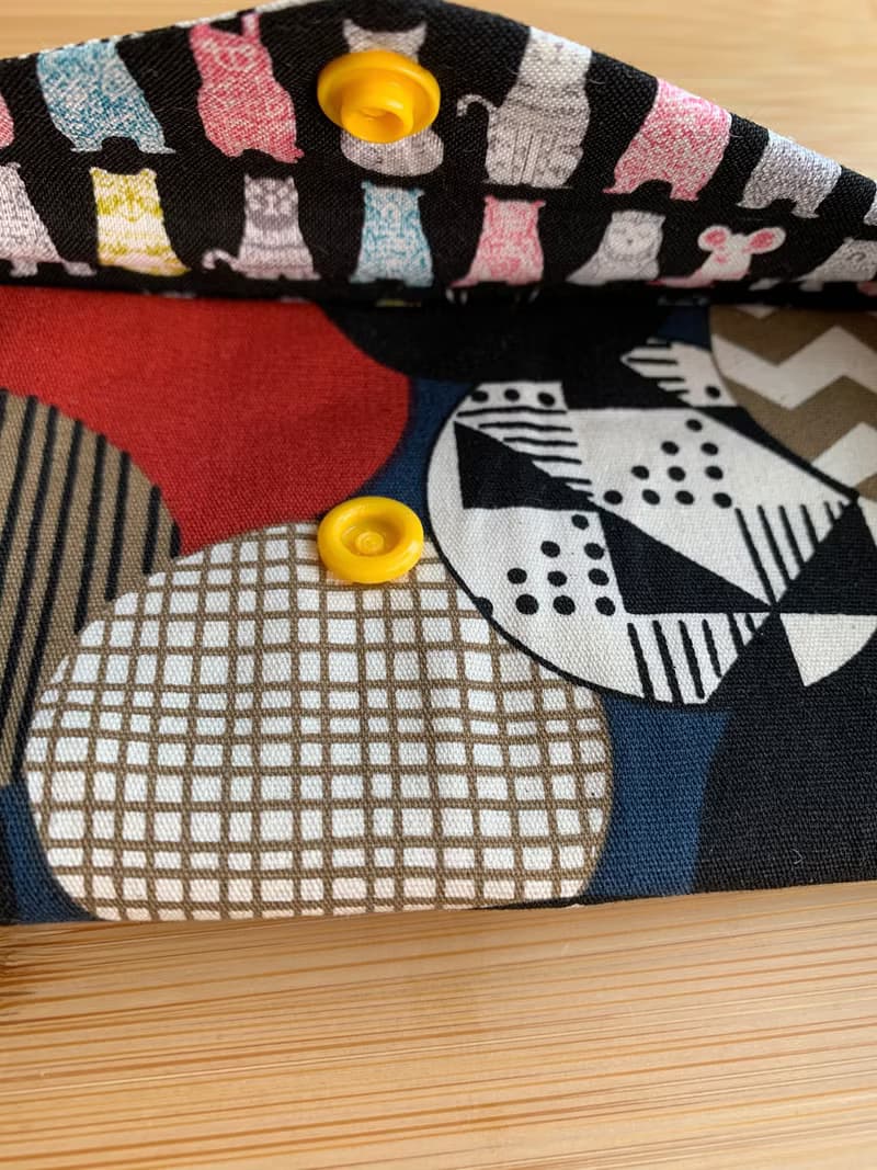 文青風環保筷袋 ~圈圈 吸睛黃 收納包.環保筷袋.手作餐具袋