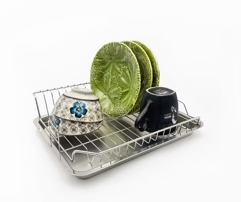 304不鏽鋼 L型 盤架 碗架 置物架 瀝水架 廚房收納 杯架 碗盤架