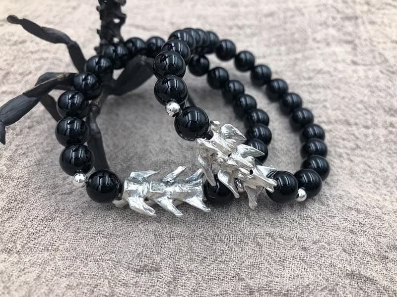 骸骨系列 - 貓尾骨串珠手鍊