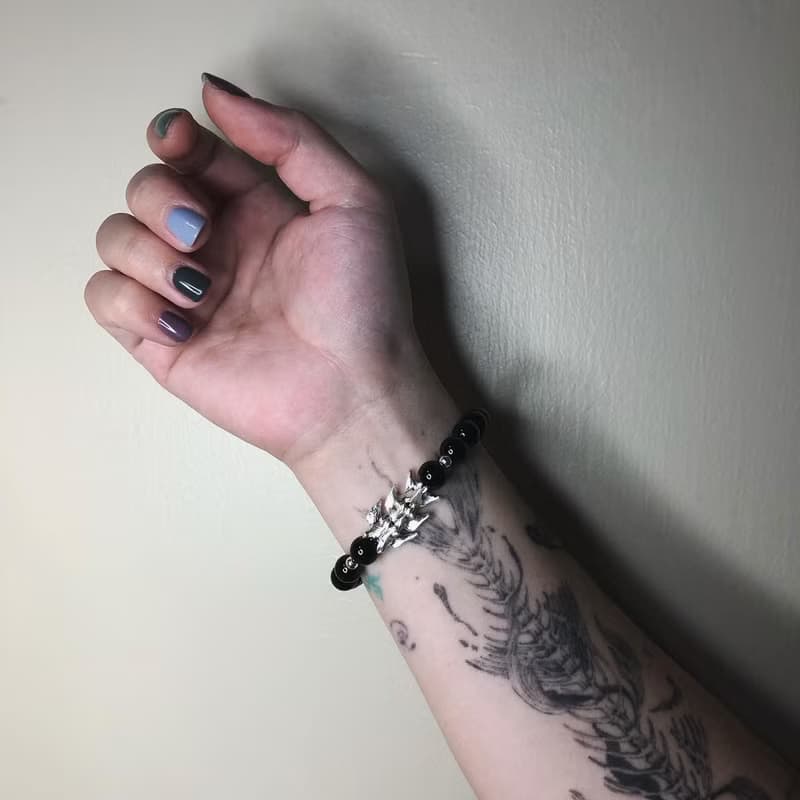 骸骨系列 - 貓尾骨串珠手鍊