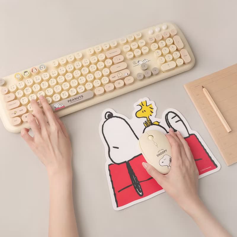 Peanuts史努比無線鍵盤滑鼠組-Snoopy 史努比 鍵鼠組 鍵盤 滑鼠