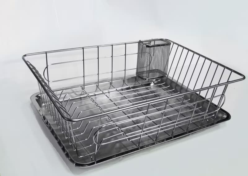 不鏽鋼碗籃　碗盤架　附不鏽鋼水盤及筷子籃 304不鏽鋼廚房置物架