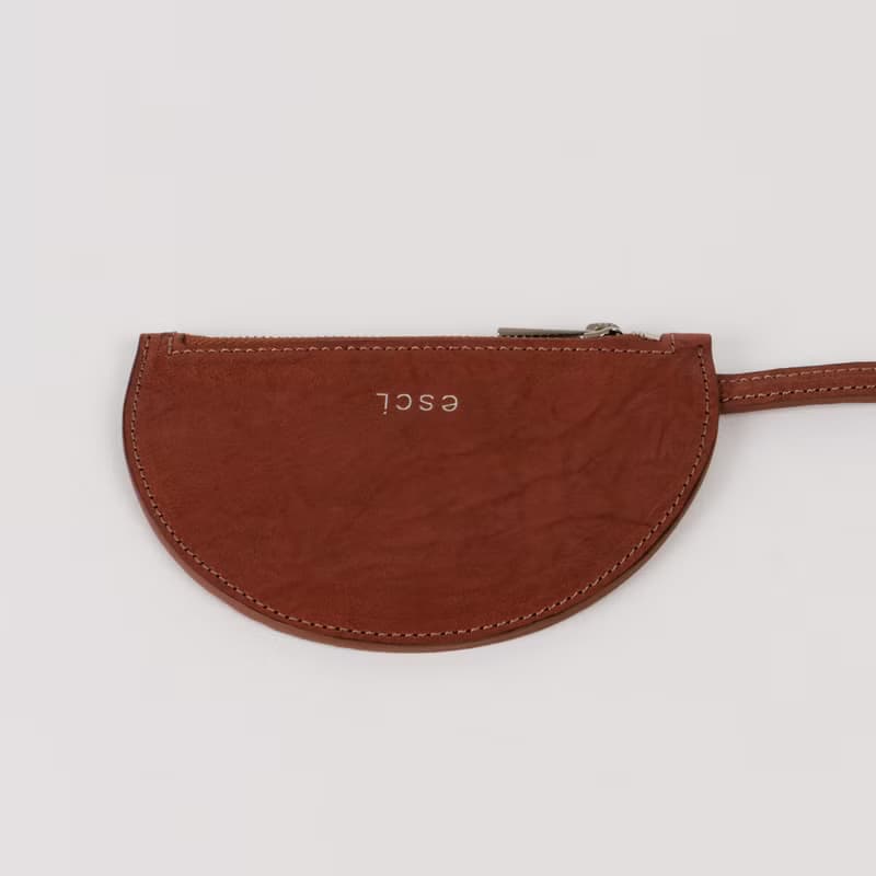 Half Moon Pouch(하프문파우치)Brown_Sheep Crinkle