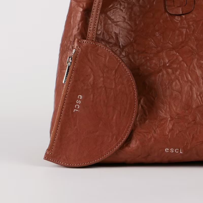 Half Moon Pouch(하프문파우치)Brown_Sheep Crinkle