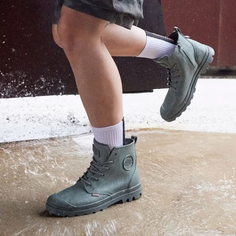 PALLADIUM COATED ZIP 金級皮革橘標拉鍊防水靴74069
