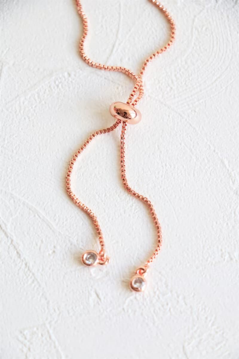 天然紅石榴石拉繩手鍊 玫瑰金粉晶手環 三色選 鍍金鍍銀鍍玫瑰金