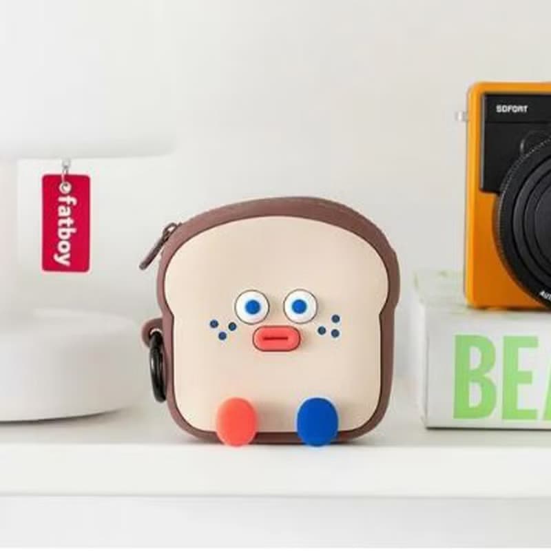 Romane 吐司迷你矽膠收納包 零錢包 手機包