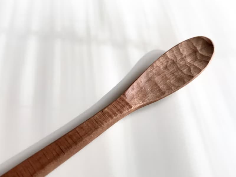 受注制作　鋸目模様の木のマドラー　ブラックウォルナット or チェリー