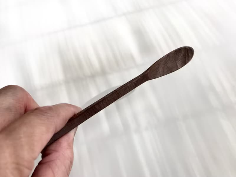 受注制作　鋸目模様の木のマドラー　ブラックウォルナット or チェリー