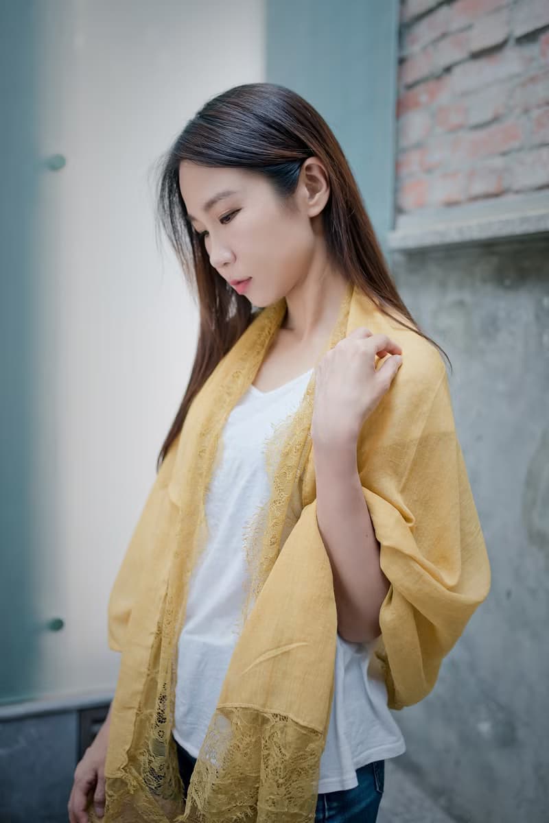 unni蕾絲長絲巾 遮遮曬 擋風 披肩 scarf 圍巾 保暖 保暖 絲巾圍