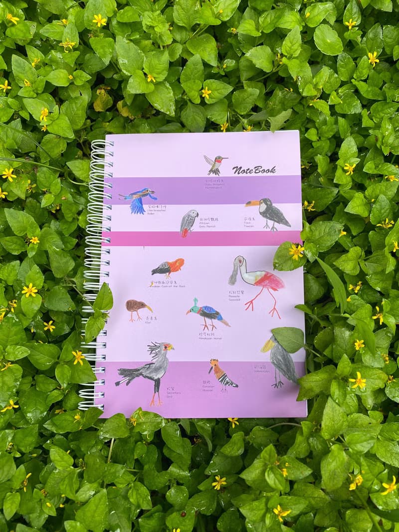 童趣插畫 可愛的鳥兒 筆記本 買即贈情人節小卡