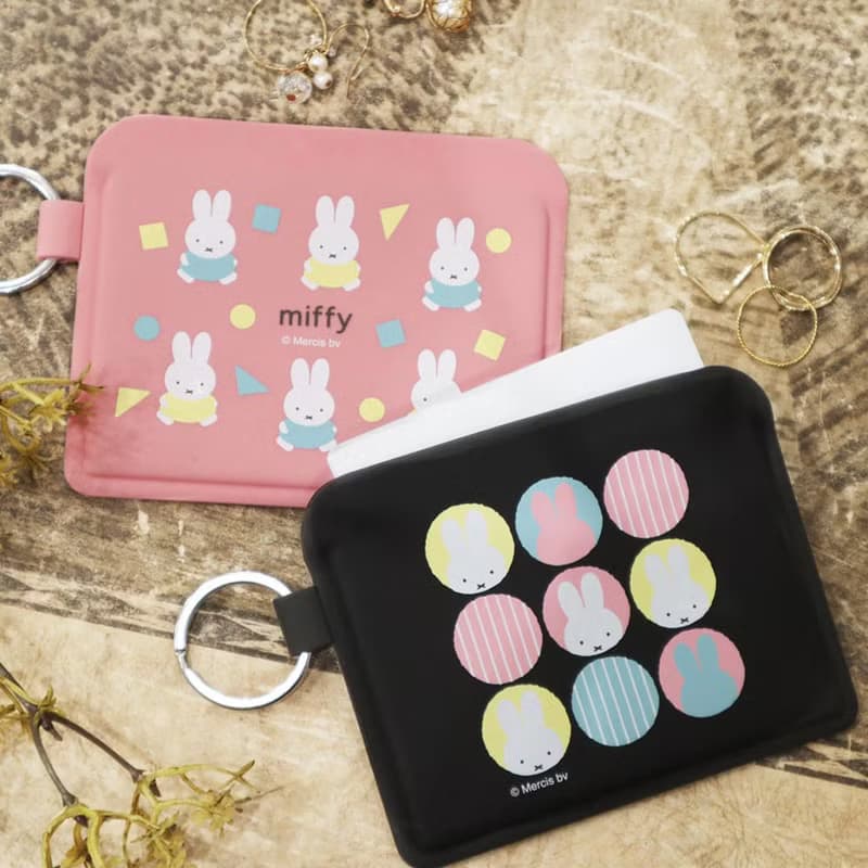 miffy 繽紛色彩米飛矽膠收納袋 方形口金包 夾鏈式卡夾包