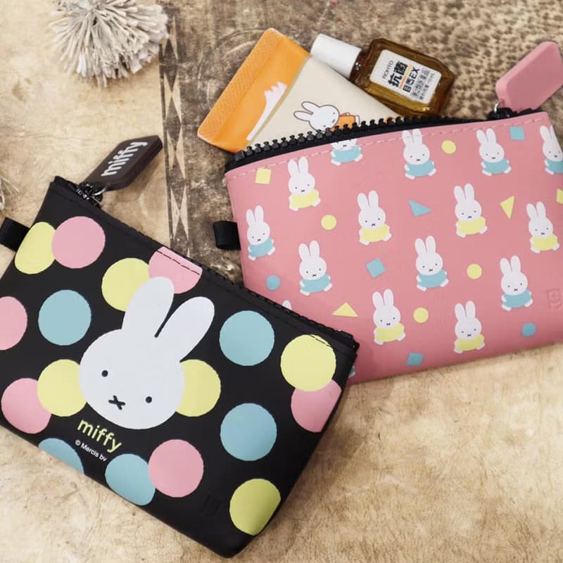 miffy 繽紛色彩米飛矽膠收納袋 方形口金包 夾鏈式卡夾包