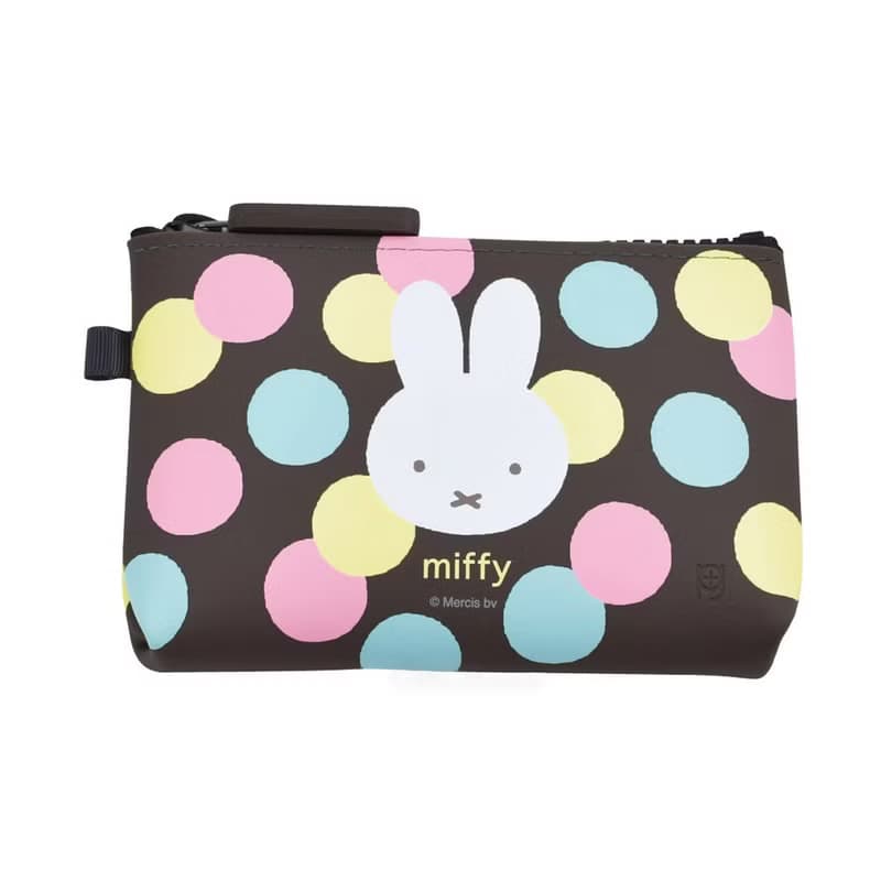 miffy 繽紛色彩米飛矽膠收納袋 方形口金包 夾鏈式卡夾包