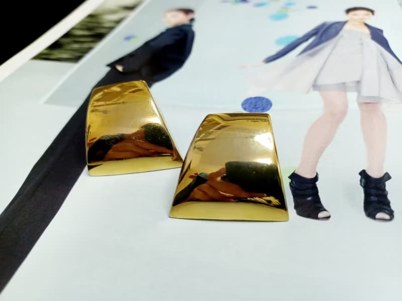 vintage jewelry  古董夾式耳環  梯形