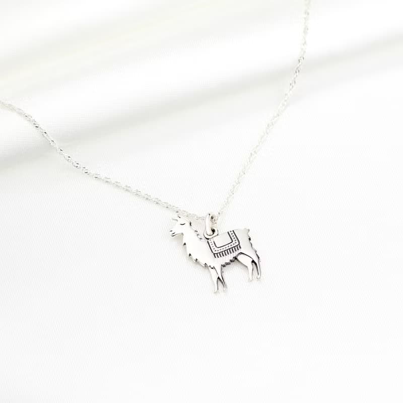 【Angel & Me】草泥馬 羊駝 s925純銀動物項鍊 情人節 生日禮盒