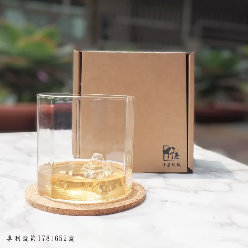 【愛台灣】原創手工吹製 玉山杯/威士忌杯/茶杯/冰山杯 附杯