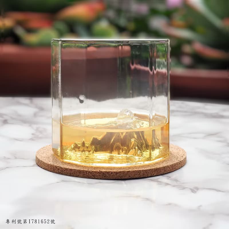 【愛台灣】原創手工吹製 玉山杯/威士忌杯/茶杯/冰山杯 附杯