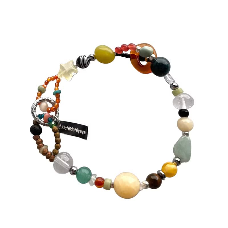 Artichoke Green Gemstone Bracelet 034