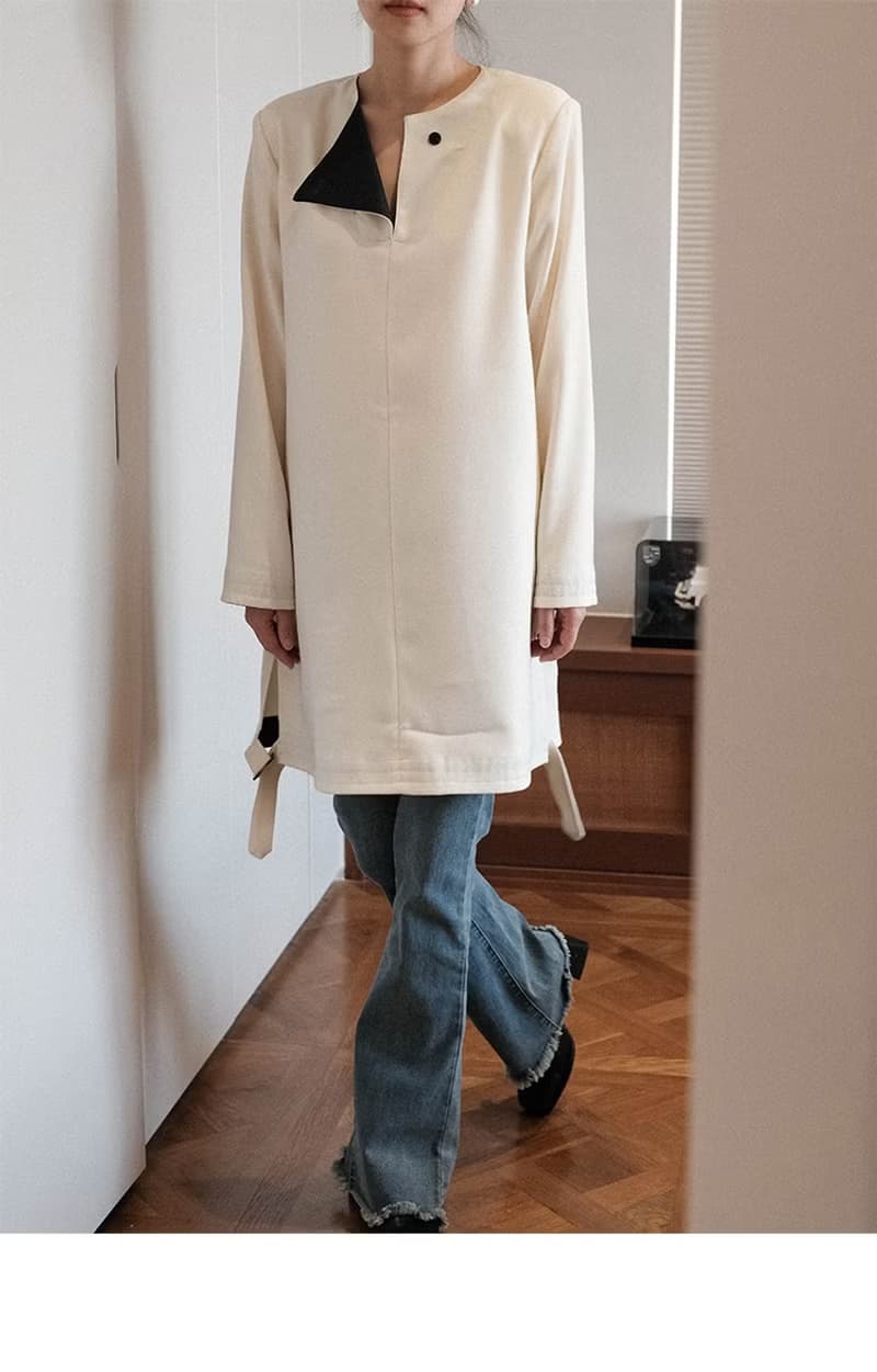 法式 小香風連衣裙女春秋高級感氣質中長款洋裝西裝裙