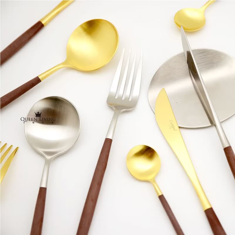 葡萄牙 Cutipol GOA  棕金  18CM 點心匙