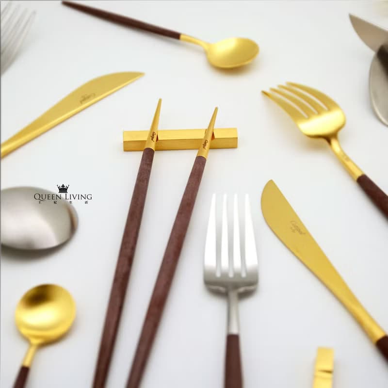 葡萄牙 Cutipol GOA  棕金  18CM 點心匙