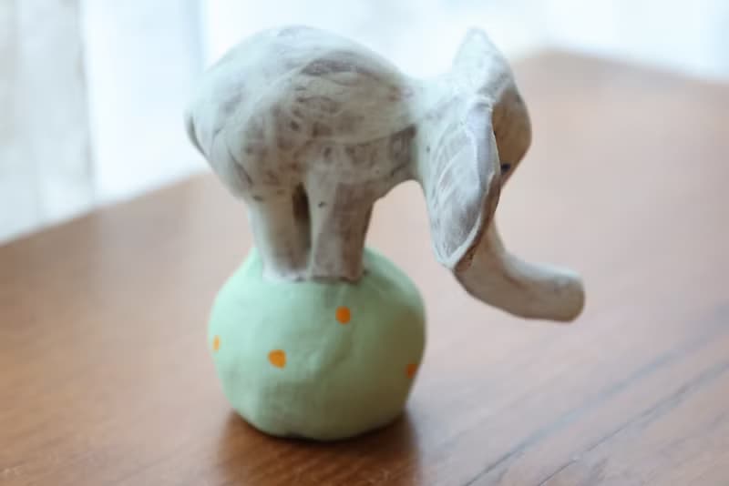 【聖誕節禮物】頑皮大象雕塑擺飾B