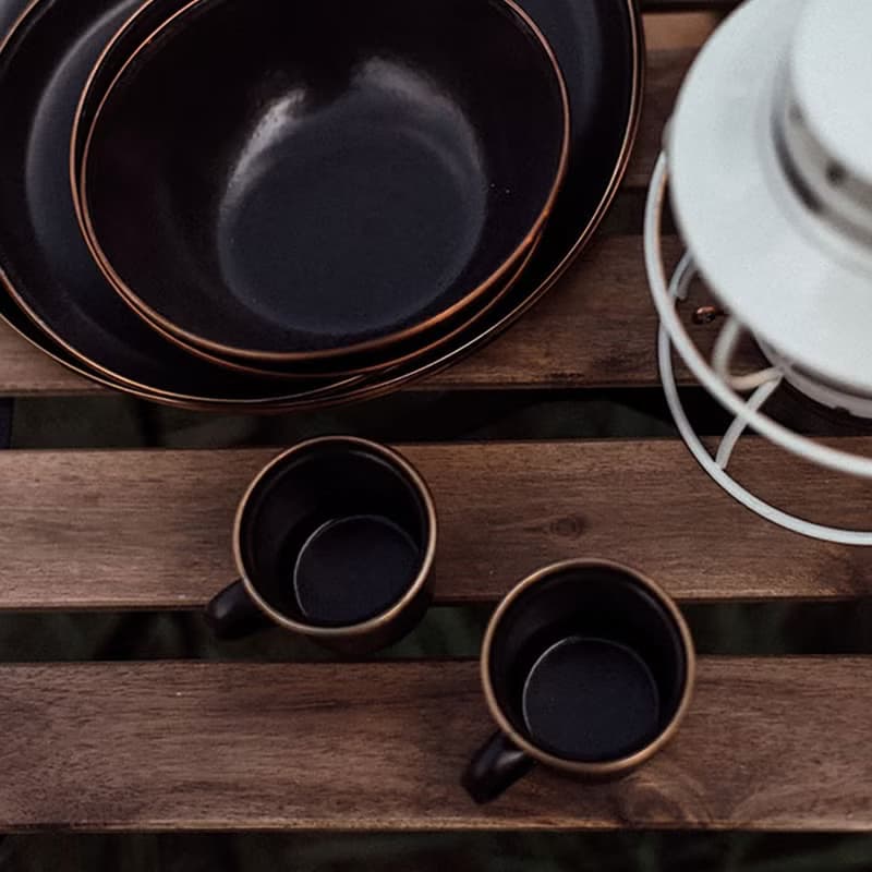 【兩入一組】Barebones CKW-344 迷你琺瑯杯組 / 炭灰(4oz)