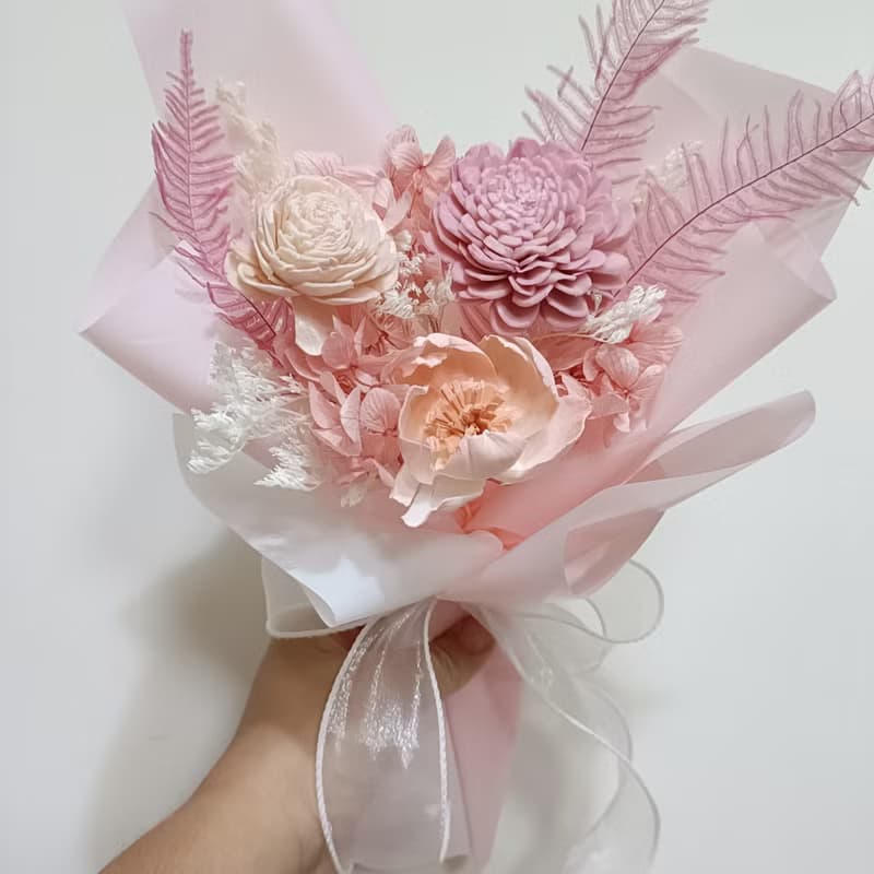 畢業禮物花束 生日乾燥花永生花束開幕店面佈置手作企業課程