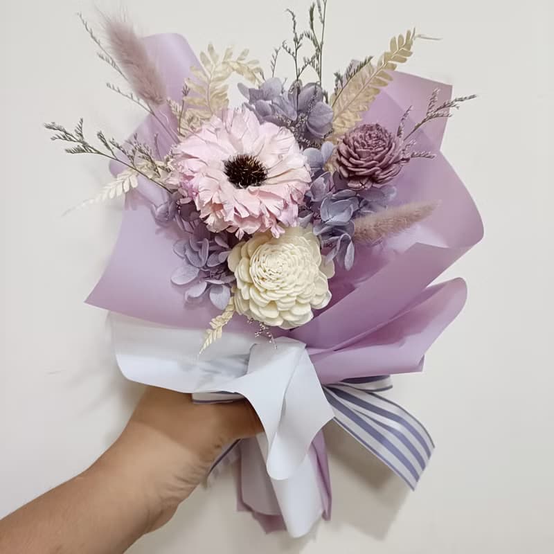 畢業禮物花束 生日乾燥花永生花束開幕店面佈置手作企業課程