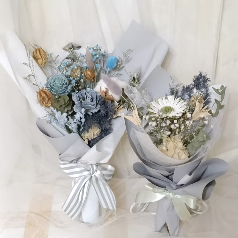 畢業禮物花束 生日乾燥花永生花束開幕店面佈置手作企業課程