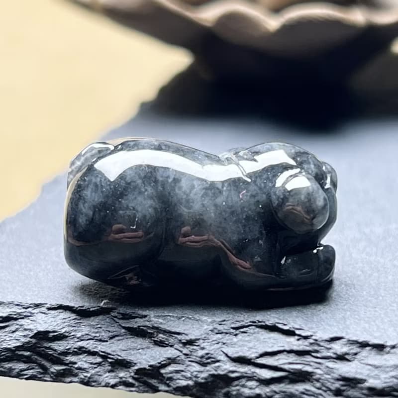 烏雞翡翠豬 | 天然緬甸A貨翡翠 | 送禮