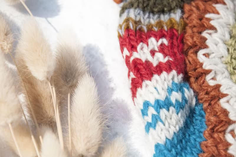 歐洲風鉤織襪 手織純羊毛針織襪/內刷毛條紋襪/羊毛鉤織長襪/保暖毛襪 聖誕禮物 情人節禮物 交換禮物 生日禮物-栗子蛋糕