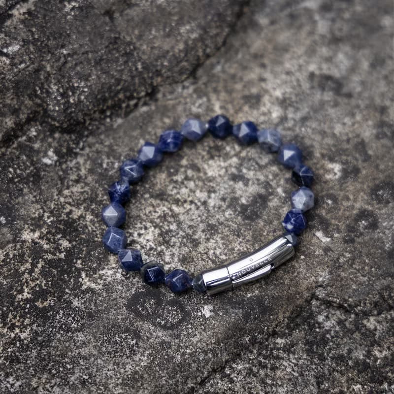 【NOUVELLE】SnapEase | 切角藍紋石手鏈