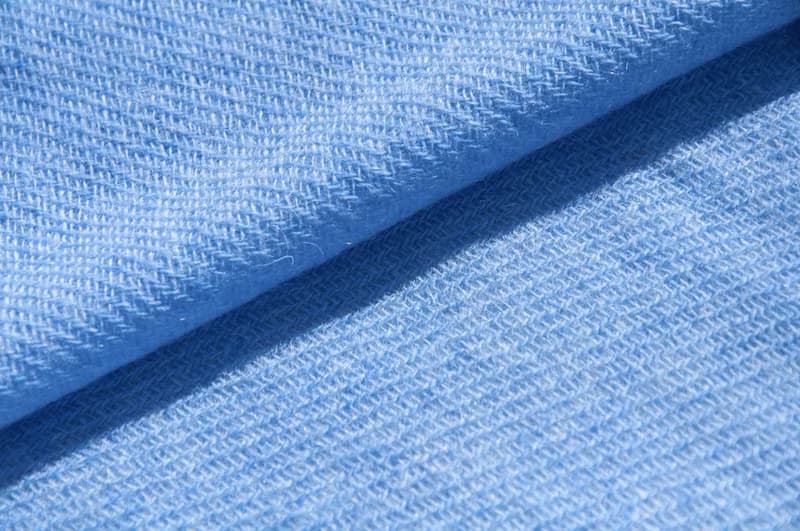 喀什米爾羊絨 羊絨圍巾 編織圍巾 手工編織 喀什米爾Cashmere/羊絨圍巾/純羊毛圍巾披巾/戒指絨披肩生日-天空藍色