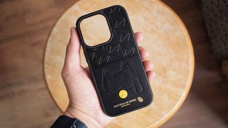 招財貓iPhone皮革手機殼