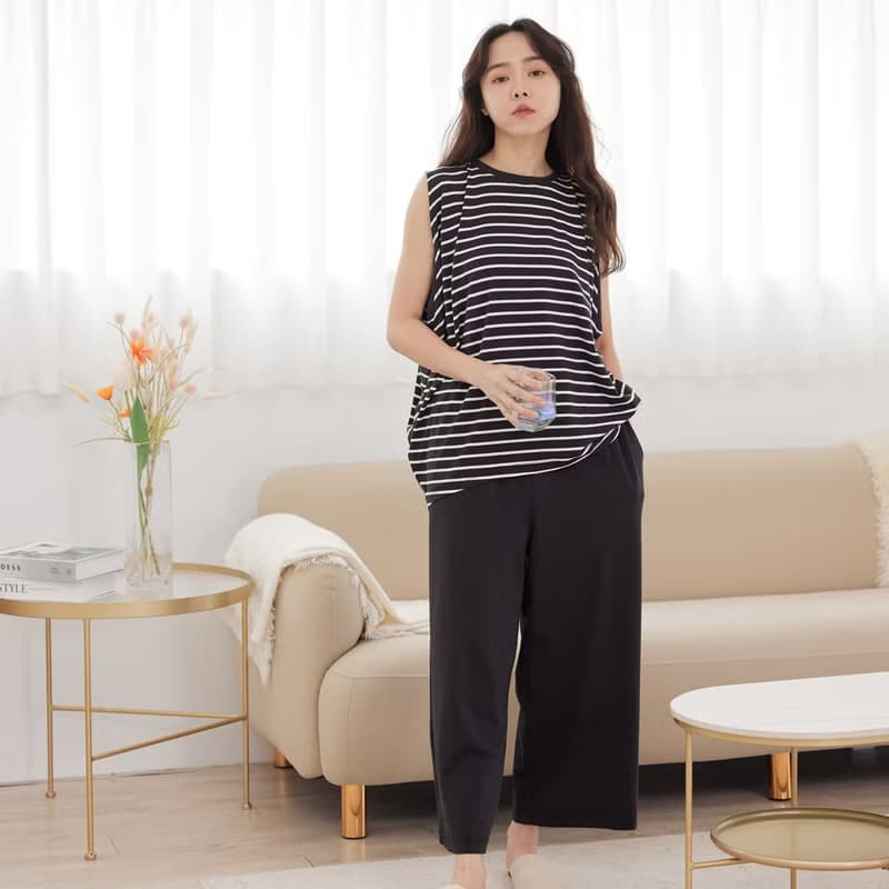 UMORFIL膠原蛋白氣球修身無袖上衣-共3色