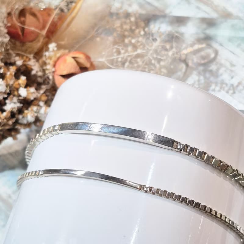 【比法一生】純銀手鍊—格語 925銀手工飾品 情侶家人朋友對手鍊