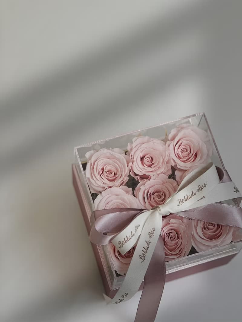 【永生玫瑰花花盒】• 情人節禮物/生日禮物/永生花/永生玫瑰花