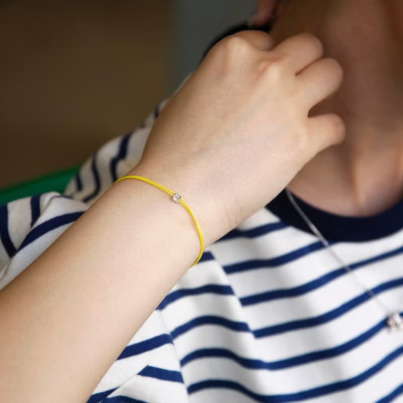 LA LIGNE ASSCHER FIL BRACELET YELLOW